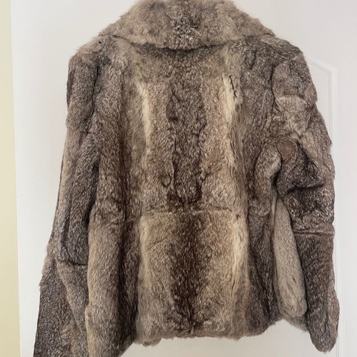 Rabbit fur coat used, small-medium, in nice colors