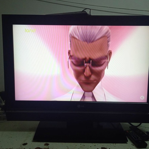Lg 32-inch TV used, with thin vertical lines, no remote included