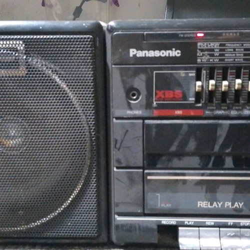 Panasonic Boombox 80s μεταχειρισμένο ραδιοενισχυτής με equalizer και bass boost