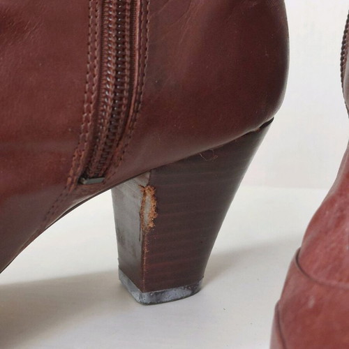 Clarks brown ankle boots used, size 37.5