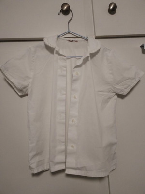 White blouse for girl 4-5 years like new