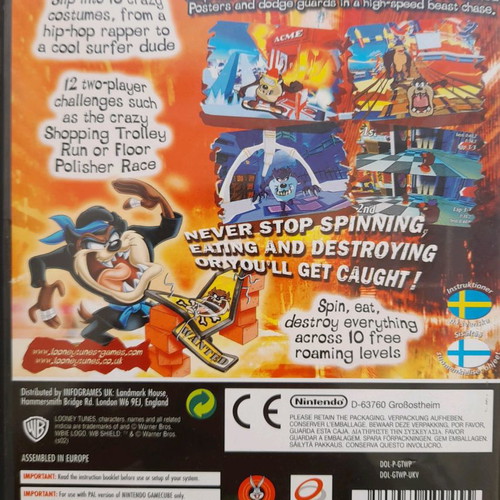 TAZ W.A.N.T.E.D. Nintendo GameCube used