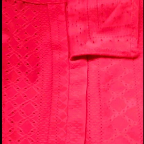 Red top XL like new, elastic fabric with feminine neckline