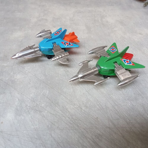 Collectible fighter plane toys pack of 2 from 1980s used