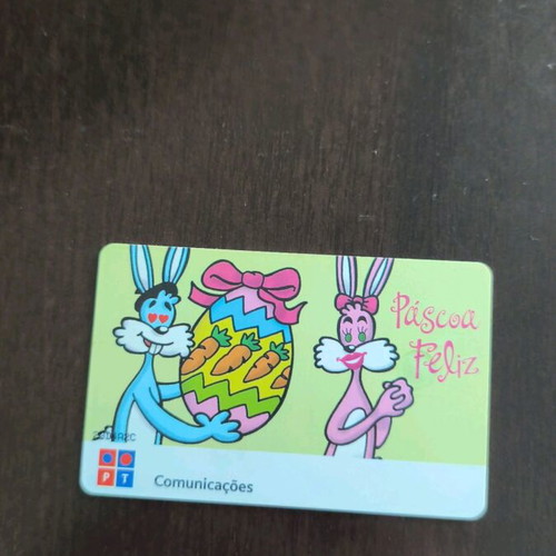 Portuguese phone card used