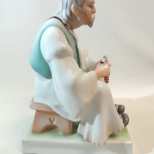 Handmade decorative figurine ZSOLNAY PECS Hungary 1970s in excellent condition