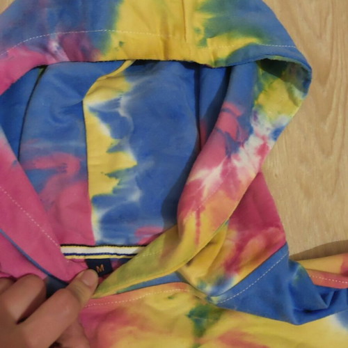 Women's thin multicolor hoodie size M like new
