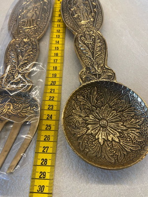 Decorative brass spoons new