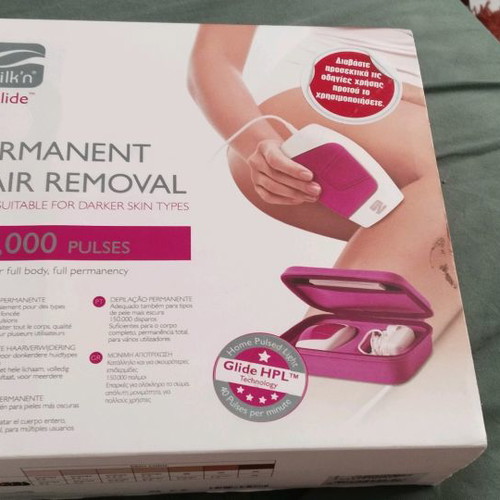 Hair removal device with Glide HPL technology 150000 pulses used, for dark skin