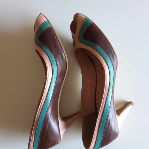 Salvador Sapena Peep Toe shoes used, size 39, pumps