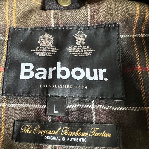Barbour Ashby Wax Jacket Brown Size L like new