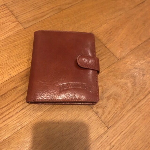 Karelias promotional wallet brown color like new, leather
