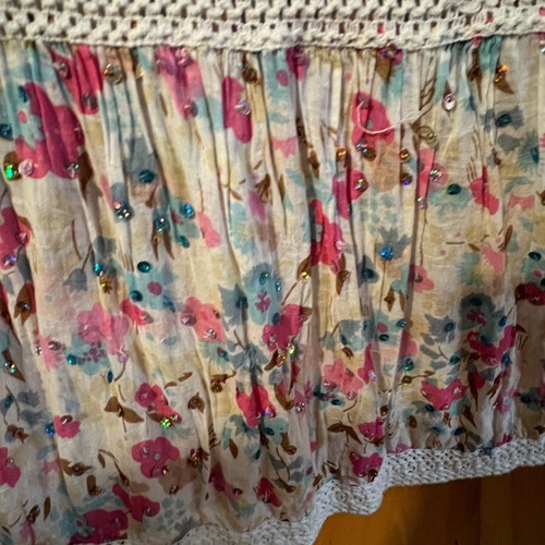 Miss June women's floral dress like new, multicolored, long