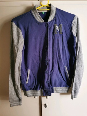 Ζακέτα φούτερ Benetton για κορίτσι 11-12 ετών μωβ γκρι σαν καινούργια