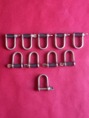 Nautical stainless steel U-shaped keys new