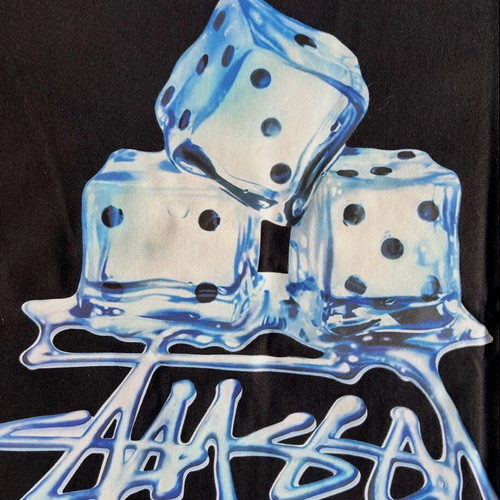 Stussy Melted Tee S, M new, black