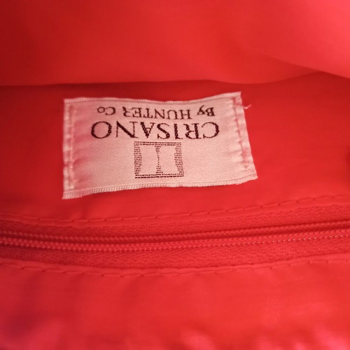 Crisano by Hunter shoulder bag like new, red and beige