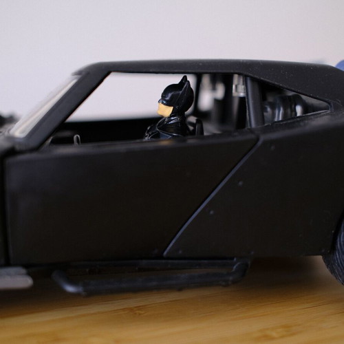 Spin Master Batman Batmobile with figure, used
