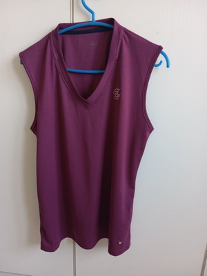Figli Sports sleeveless athletic top new, purple, sizes M-L