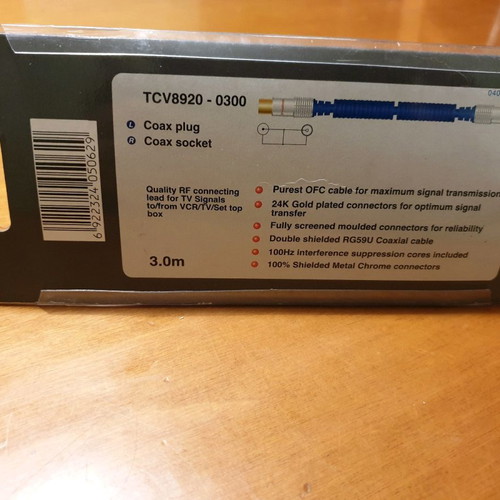 Prolink TCV8920-0300 TV cable 3 meters new