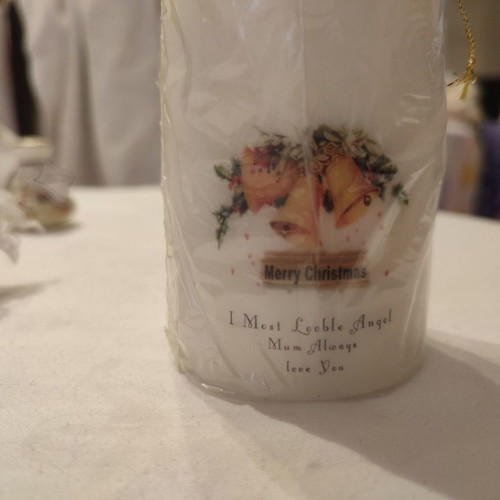 Christmas candle new