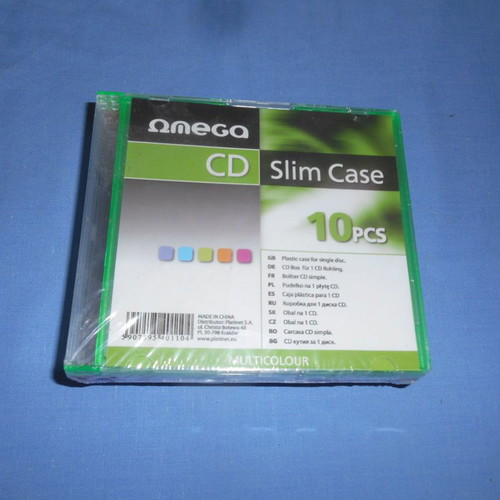 CD ROM slim case pack of 10 pieces empty, new