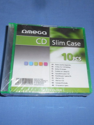 CD ROM slim case πακέτο 10 τεμαχίων κενά, καινούργιο