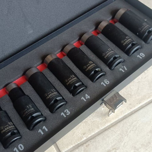 PARKSIDE Performance Impact Socket Set 1/2 inch, 8 pieces, new