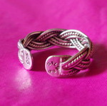Silver 925 adjustable ring like new