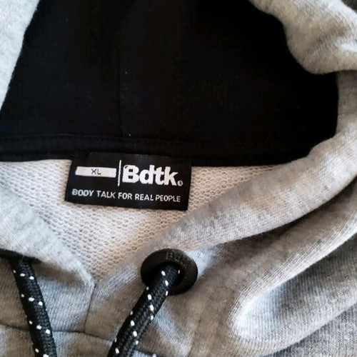 Bdtk crop top sportswear like new, size XL, gray and orange