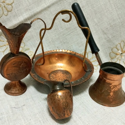 Old copper set