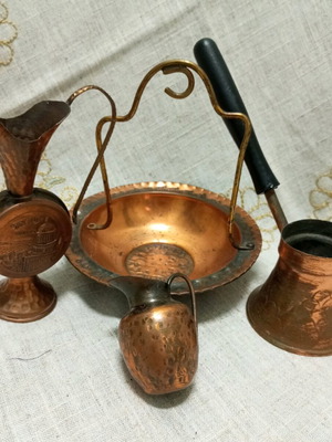 Old copper set