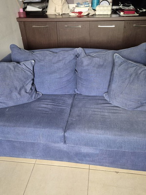 Sofa bed used, two-seater, ideal for student home