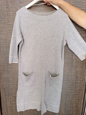 S. Oliver dress grey, comfortable, 3/4 sleeves, size XL, like new