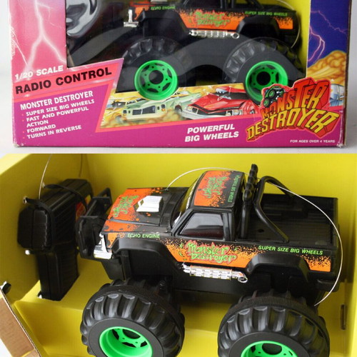 Vintage Monster Destroyer Truck 1991 with Engine Sound new