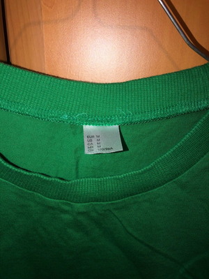 Women's cotton crop top H&M like new, green size M