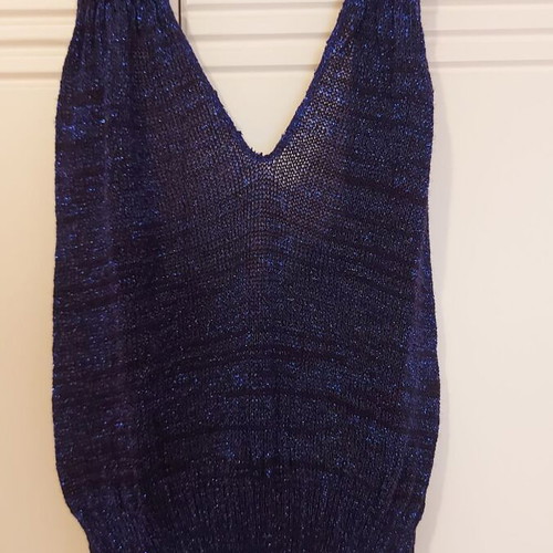 Scandalo women's blouse lurex purple small/medium like new