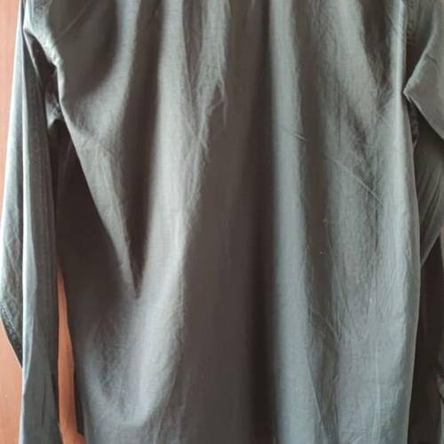 Aggressive black transparent men's summer dress shirt L/XL