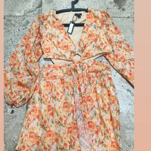 Boohoo floral dress, size L