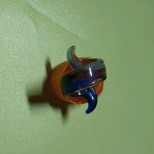 Murano ring like new, blue women's