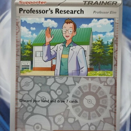 Professor's Research Reverse Holo Pokemon card