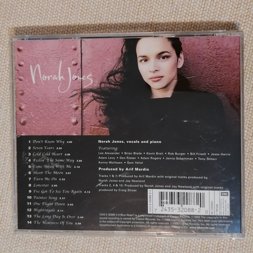 Norah Jones Come Away With Me CD like new, jazz