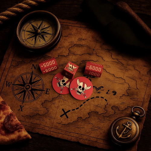 One Piece Shanks Inspired Edition Dice and Tokens Set made to order