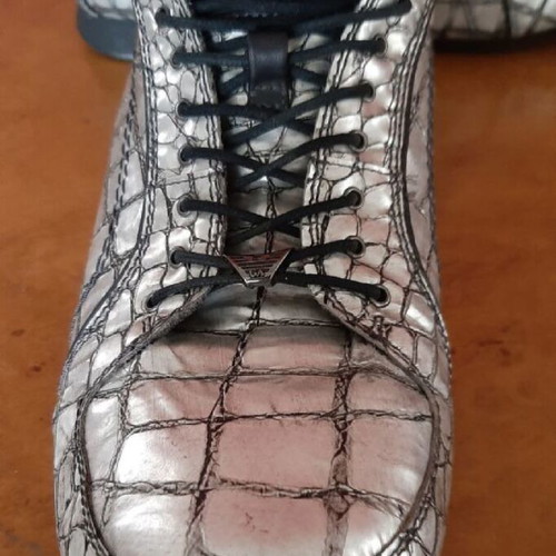 Emporio Armani silver scarponi shoes like new, size 45