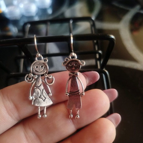 Retro hanging earrings silver new