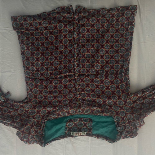 A.L.E. floral shirt like new, 3/4 sleeve, multicolor, size M