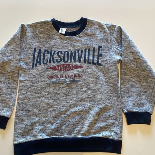Jacksonville Vintage sweatshirt New Kind, grey melange, size 128 cm