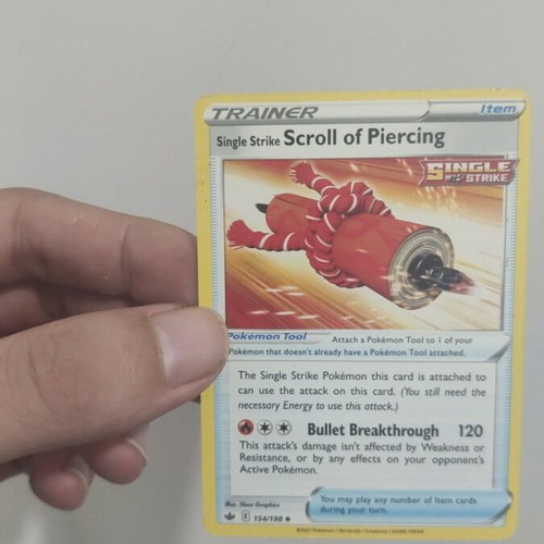 Pokémon Scroll of Piercing card, good condition