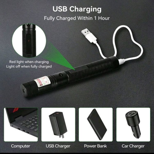 Green Laser Pointer Rechargeable with Charger