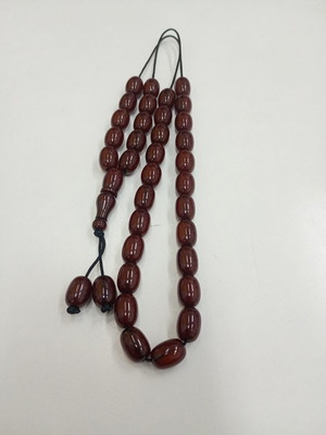 Fatouran modern komboloi worry beads, brown